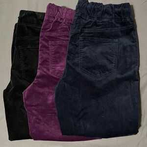 Suede/Velvet Joggers. Black, Purple, and Navy
